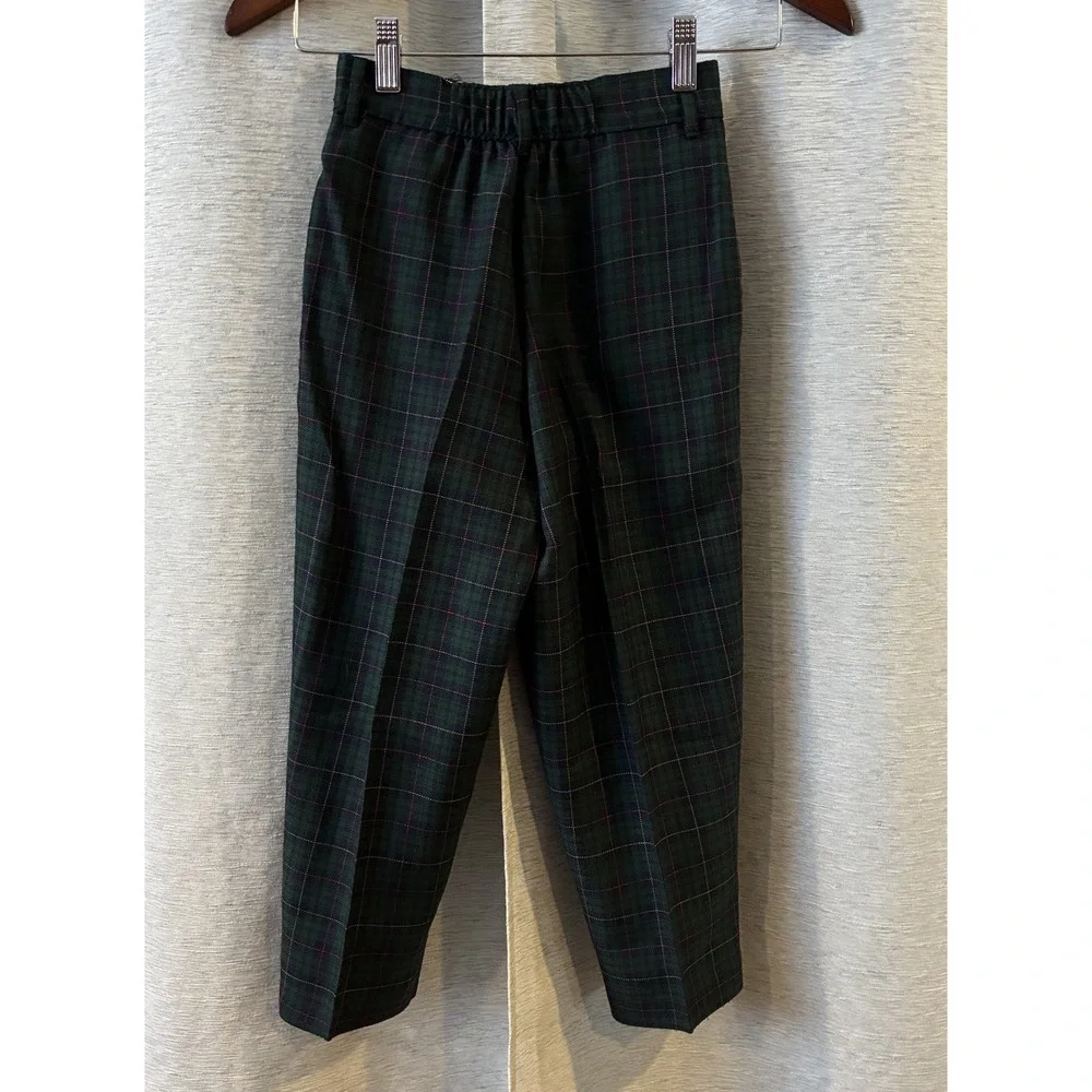 Vintage TFW Plaid Boys Dress Pants Size 7‎ Regular